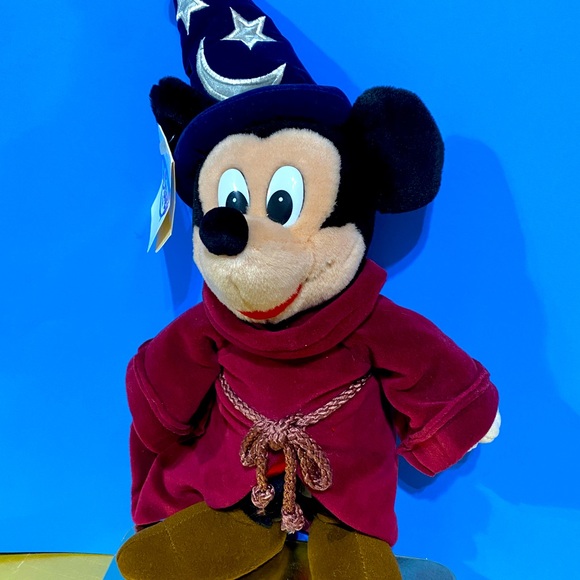 DISNEY NWT VTG 90s FANTASIA MICKEY MOUSE SORCERER PLUSH DISNEY STORE EXCLUSIVE - Picture 11 of 13